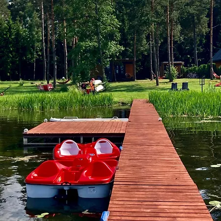 Makosieje Resort-20M Od Brzegu,Wi-Fi ,Widok Na Jezioro 롯지 Makosieje