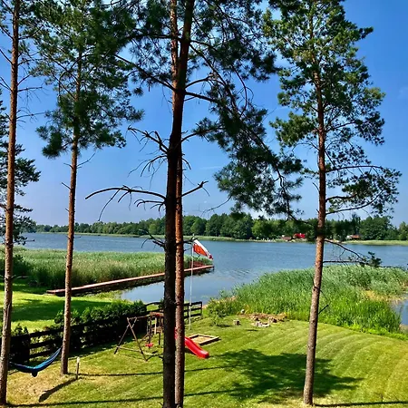 Makosieje Resort-20M Od Brzegu,Wi-Fi ,Widok Na Jezioro 롯지