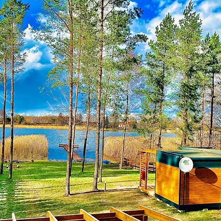 롯지 Makosieje Resort-20M Od Brzegu,Wi-Fi ,Widok Na Jezioro Makosieje