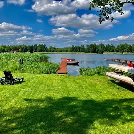Makosieje Resort-20M Od Brzegu,Wi-Fi ,Widok Na Jezioro 롯지